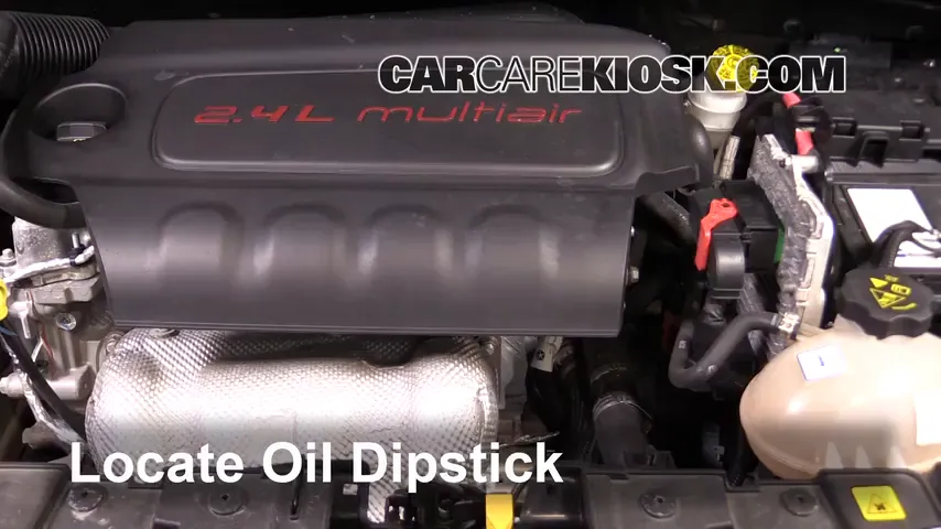 2016 Fiat 500X Easy 2.4L 4 Cyl. Huile Vérifier le niveau de l'huile